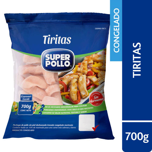 tiritas de pollo super pollo